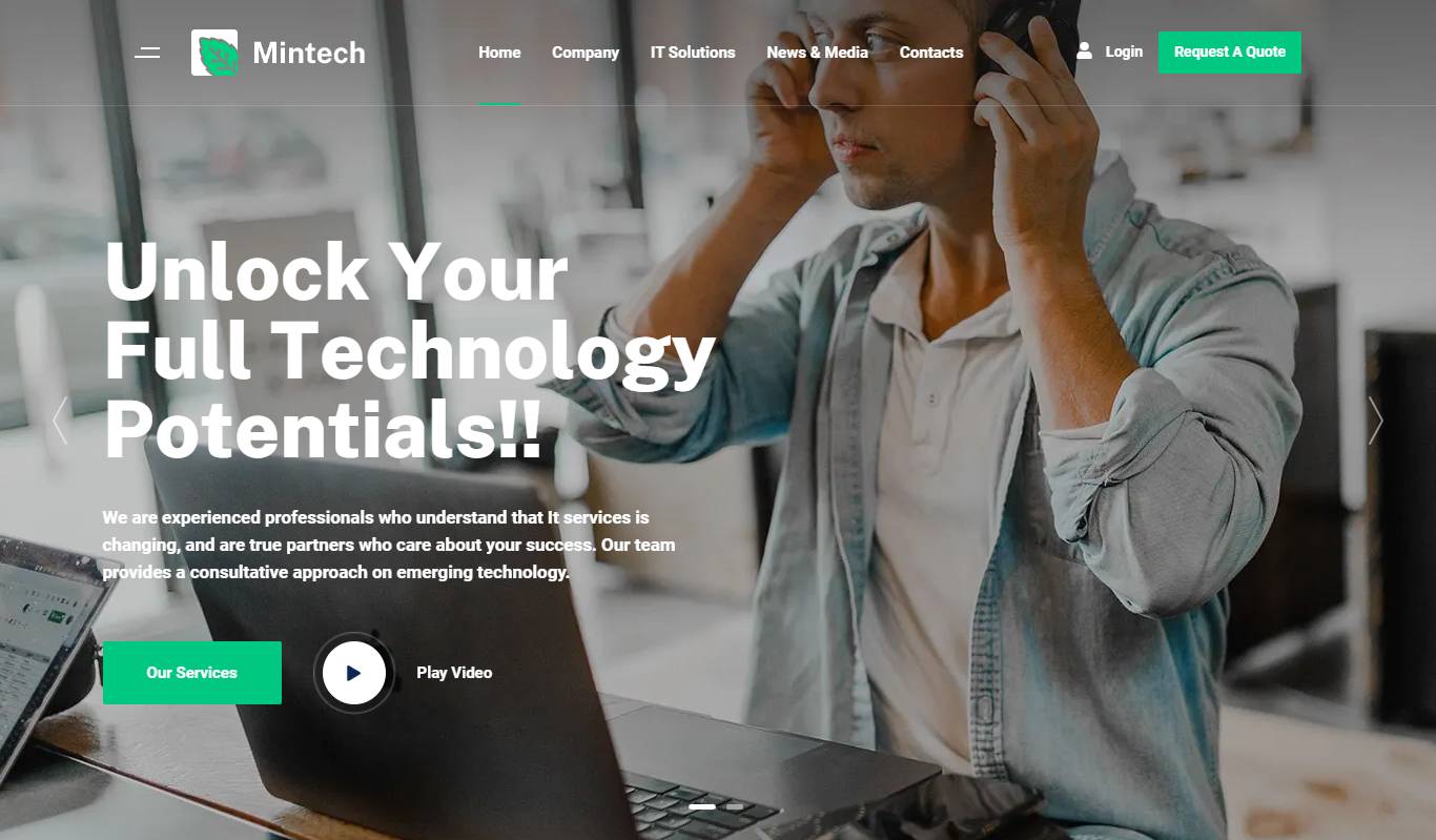 Mintech - IT Solutions & Services WordPress Theme